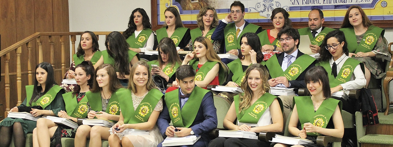 Acto de graduación de la Facultad de Veterinaria de León de 2017.