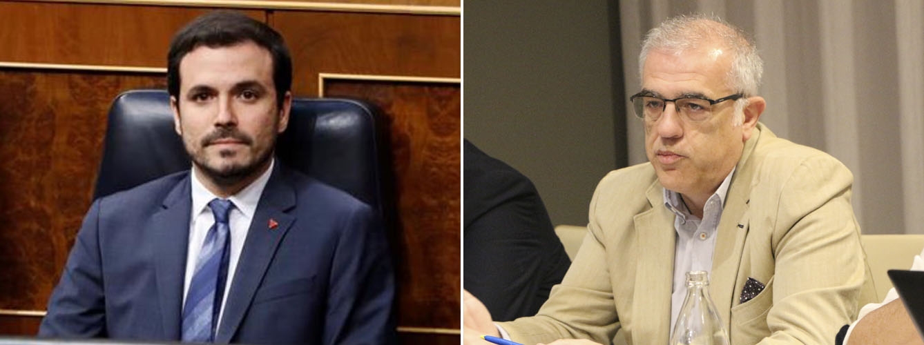 De Izda a dcha: Alberto Garzón, ministro de Consumo, y Fidel Astudillo, presidente del CACV.