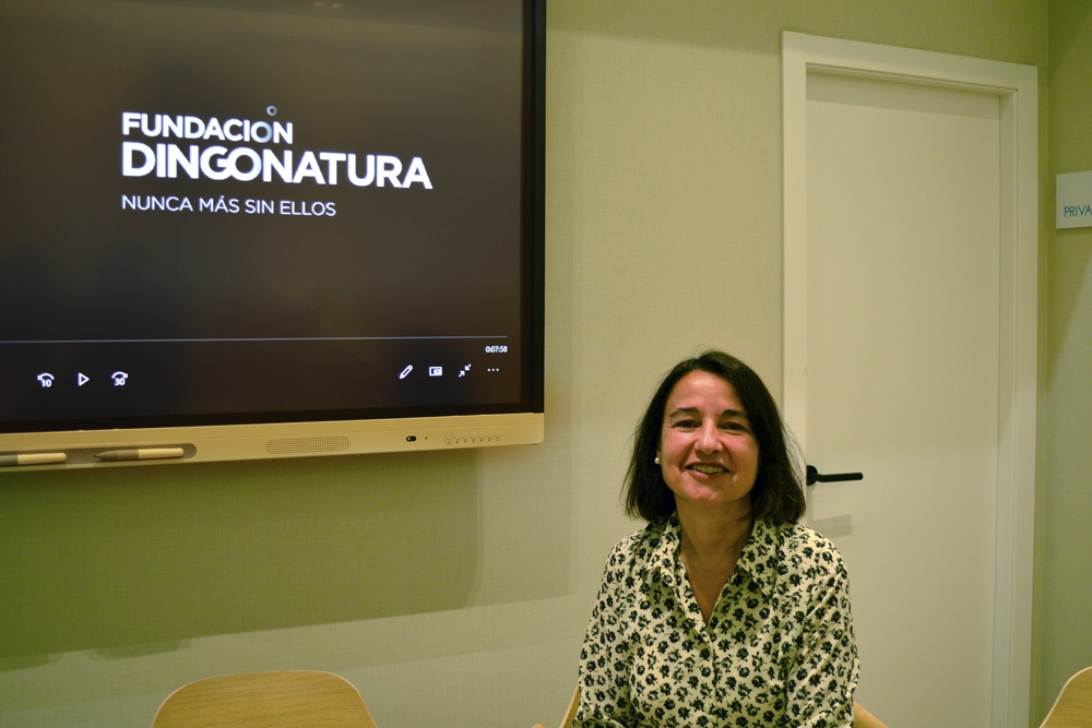 Ana Chinarro, presidenta de la Fundación Dingonatura.