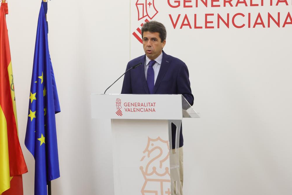Carlos Mazón, presidente de la Comunidad Valenciana.