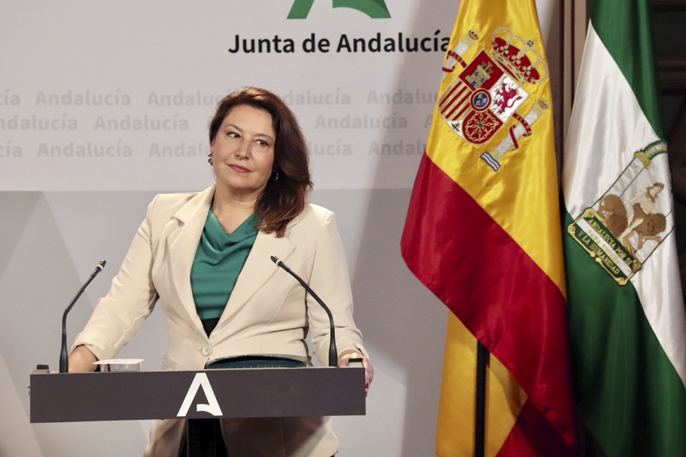 Carmen Crespo, consejera de Agricultura, Ganadería, Pesca y Desarrollo Sostenible de la Junta de Andalucía.