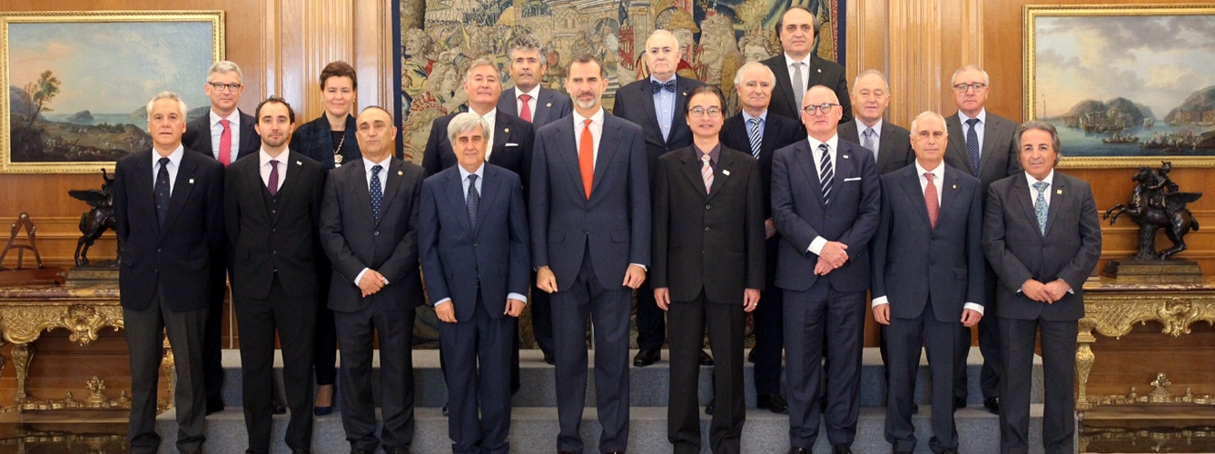 Reunión del comité organizador del 34º World Veterinary Association Congress con el Rey Felipe VI el pasado noviembre. Casa Real