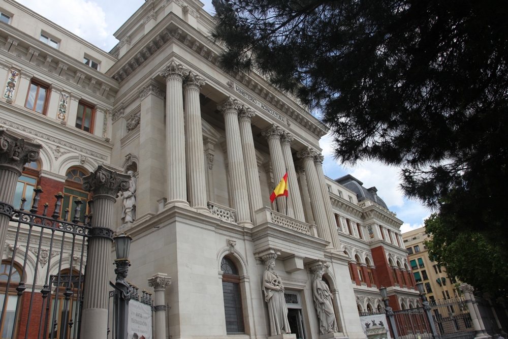 Fachada del Ministerio de Agricultura, Pesca y Alimentación.