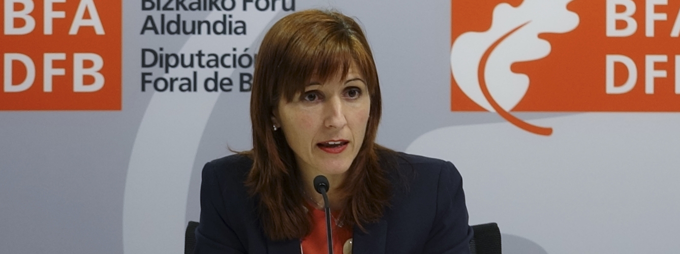 Elena Unzueta, diputada foral de Sostenibilidad y Medio Ambiente de Vizcaya. 