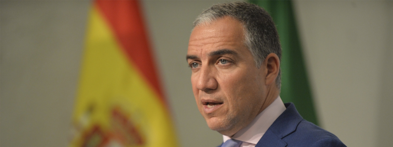 Elías Bendodo, consejero de la Presidencia, Administración Pública e Interior de Andalucía.