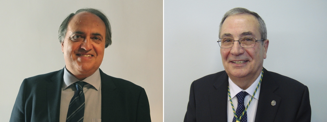 De izda a dcha, los autores de El poder de la rabia, Luis Alberto Calvo y Elías Rodríguez Ferri.