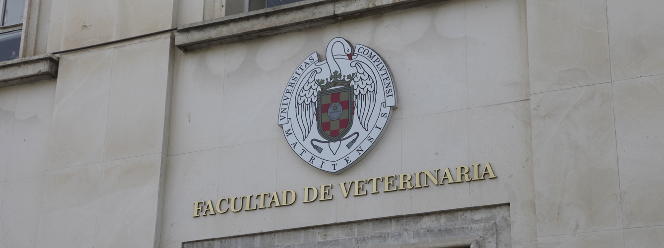 Fachada de la Facultad de Veterinaria de la Universidad Complutense de Madrid.