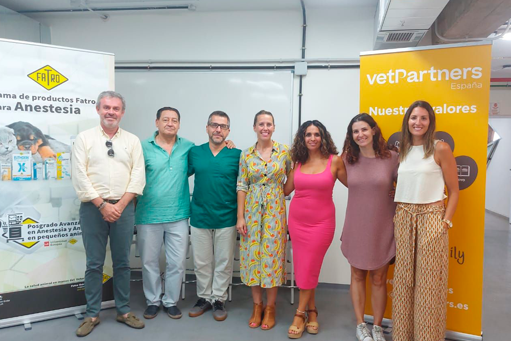 Imagen del taller sobre anestesia celebrado por VetPartners en Canarias recientemente.
