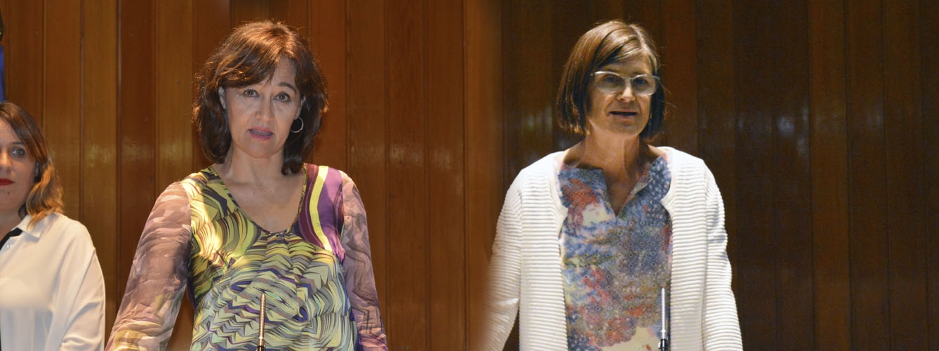 Marta Natividad García Pérez (izquierda), nueva directora ejecutiva de Aecosan y Pilar Aparicio (derecha), directora general de Salud Pública