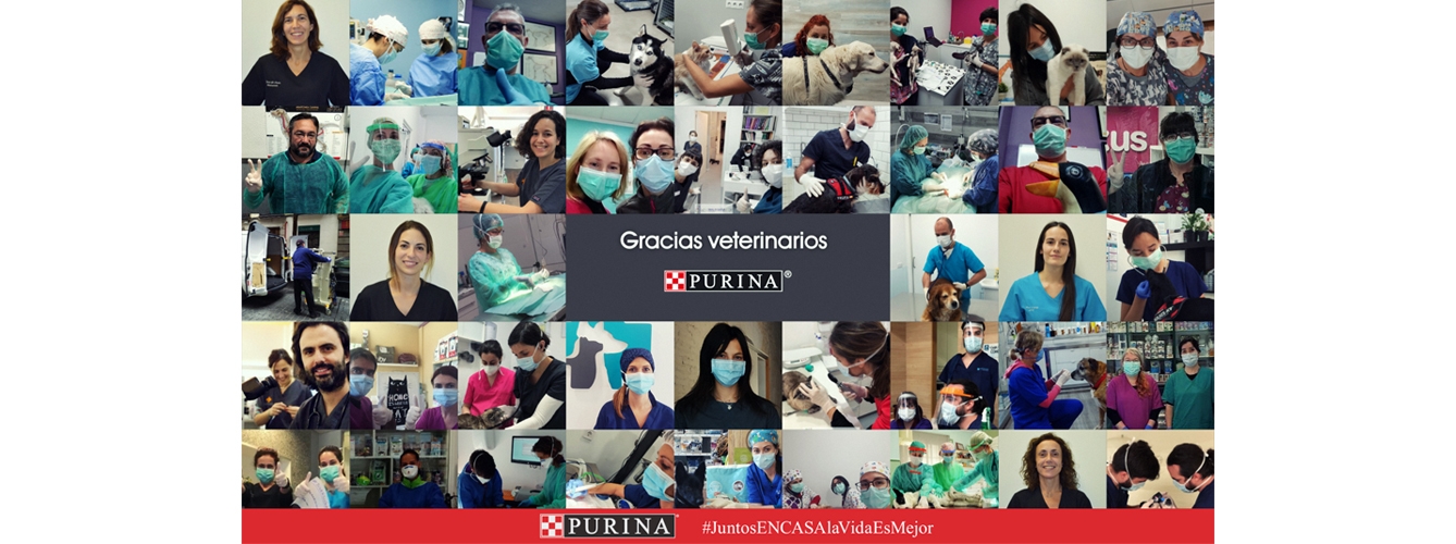 Purina ha lanzado un vídeo para agradecer a los veterinarios su trabajo durante la crisis del coronavirus.