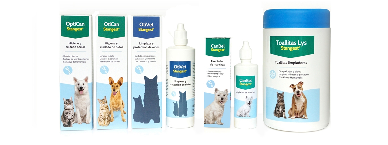 Stangest renueva la imagen de sus productos para higiene de ojos y oídos de perros y gatos.