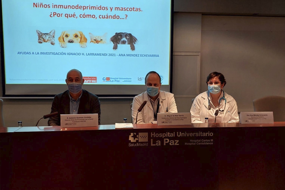 Acto de presentación de la guía de niños inmunodeprimidos y mascotas.