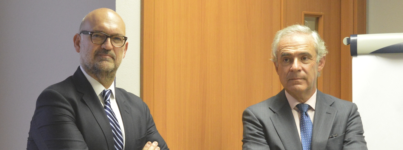 Santiago de Andrés, director general de Veterindustria y Juan Carlos Castillejo, presidente de Veterindustria.