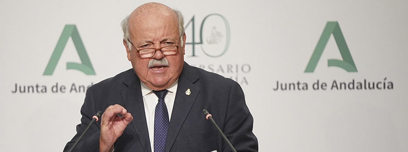 Jesús Aguirre, consejero de Salud y Familias de Andalucía.