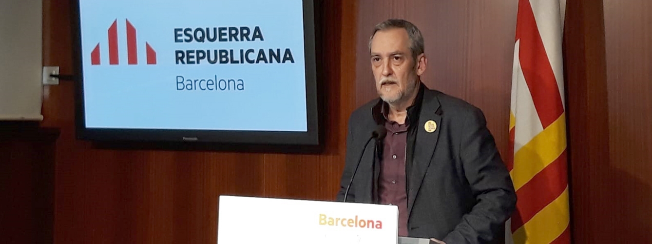 Jordi Coronas, portavoz de ERC en el Ayuntamiento de Barcelona. 