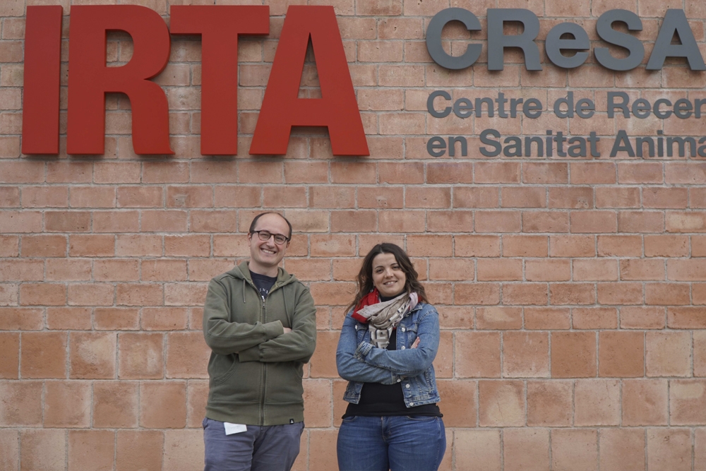 Karl Kochanowski y Júlia Vergara Alert, investigadores del IRTA y corresponsables del proyecto.