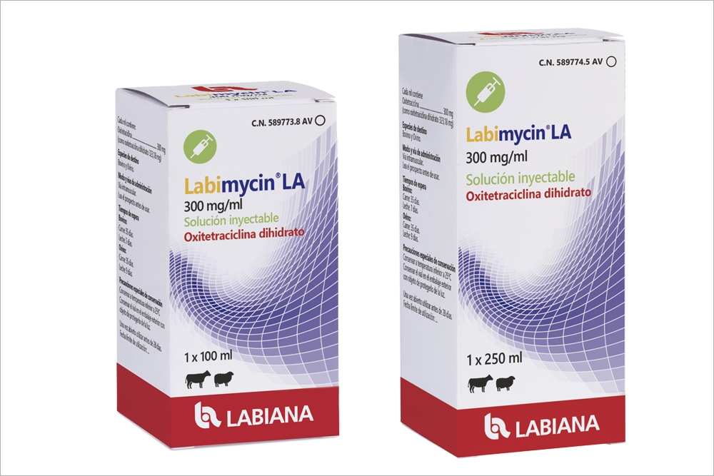Labiana lanza el primer genérico inyectable de  Oxitetraciclina 300 mg/ml, un antibiótico veterinario de larga duración.