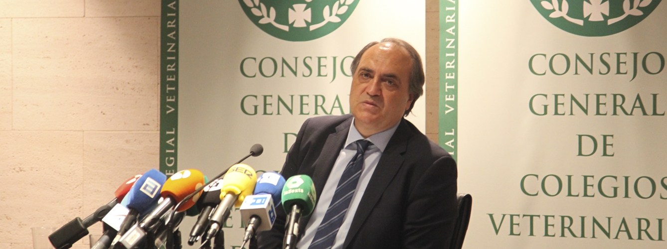 El presidente del Consejo General de Colegios Veterinarios de España, Luis Alberto Calvo. 
