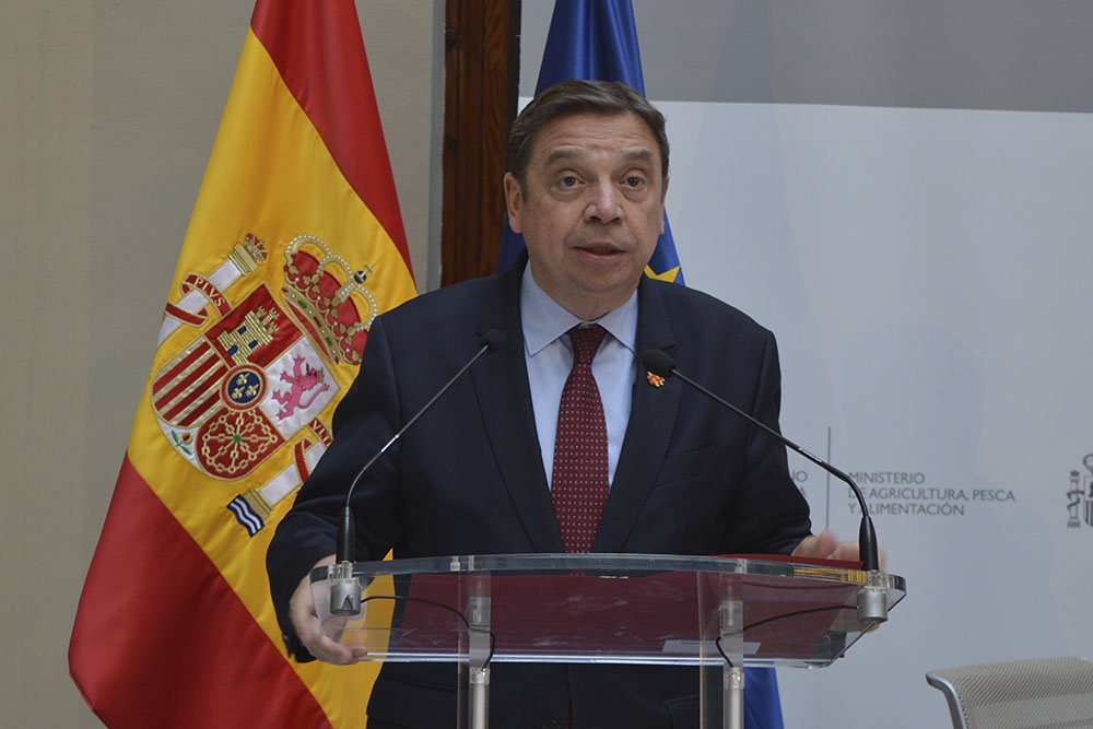 Luis Planas, ministro de Agricultura, Pesca y Alimentación (Animal's Health).