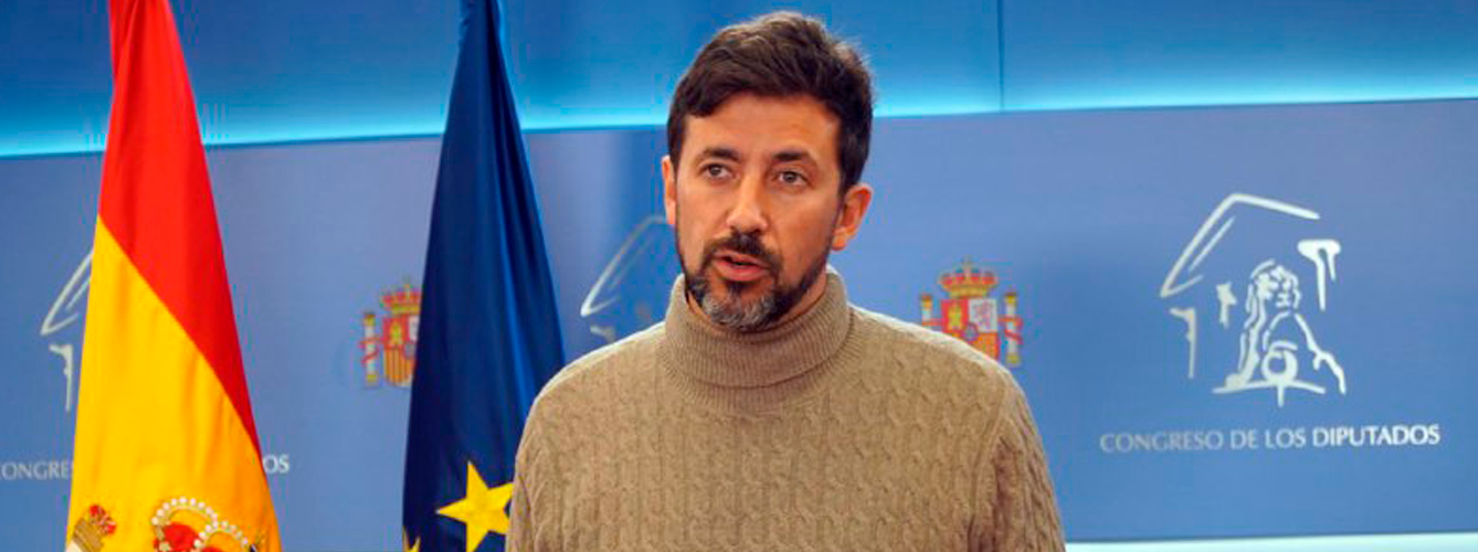 Antón Gómez Reino, diputado y portavoz de Galicia en Común en el grupo confederal.