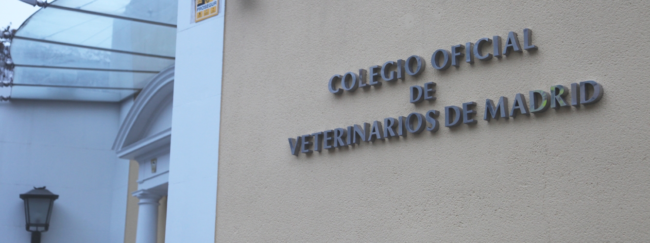 Fachada del Colegio Oficial de Veterinarios de Madrid.