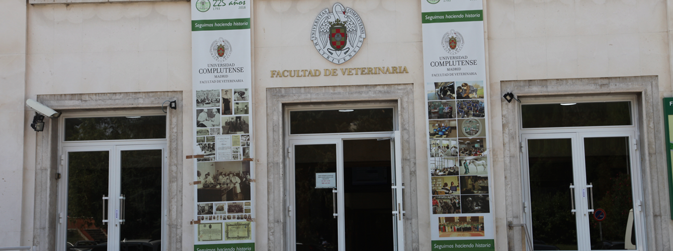 Fachada de la Facultad de Veterinaria de la Universidad Complutense de Madrid. Imagen de archivo Animal's Health.