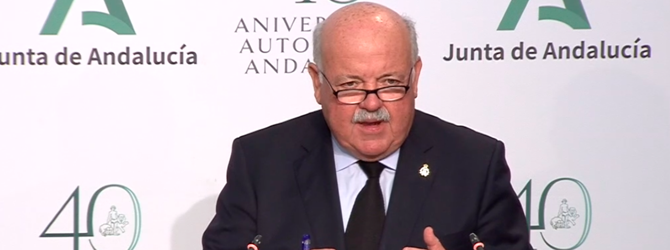 Jesús Aguirre, consejero de Salud y Familias de Andalucía.