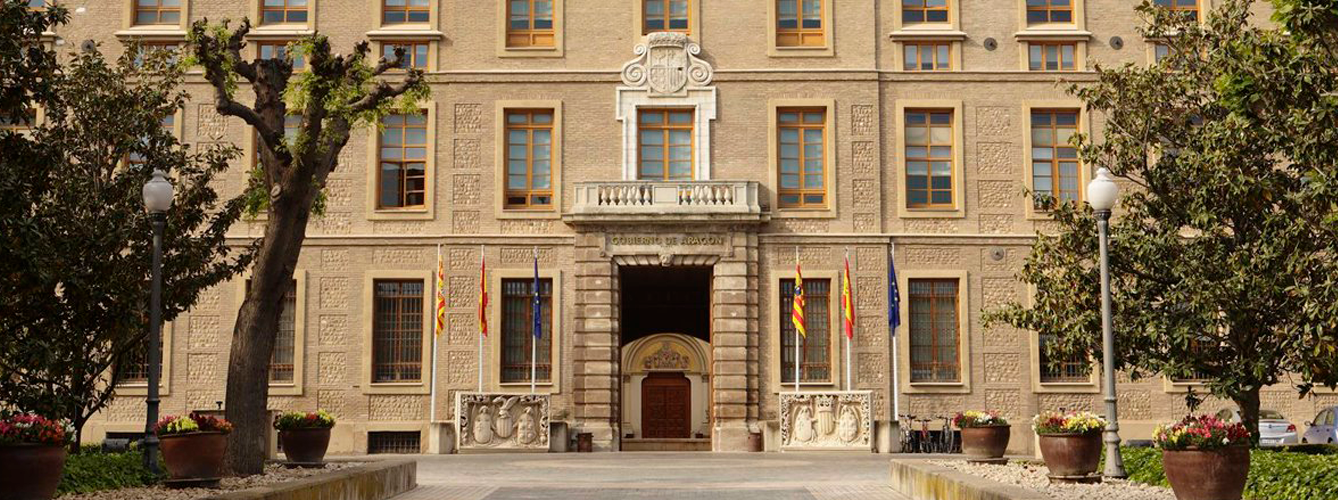 Imagen de la sede del Gobierno de Aragón.