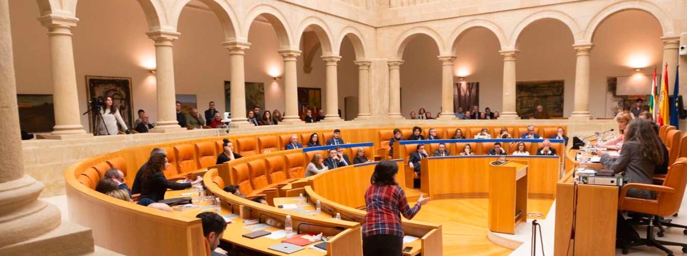 El Pleno del Parlamento de La Rioja donde se aprobó la Iniciativa Legislativa Popular de protección a los animales.