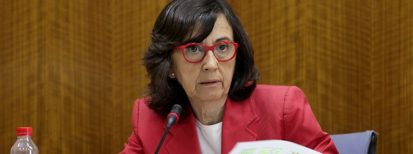 Rosa Aguilar Guerrero, consejera de Justicia e Interior de la Junta de Andalucía