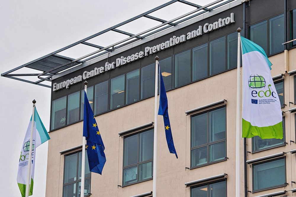 Fachada del Centro Europeo para la Prevención y el Control de Enfermedades.