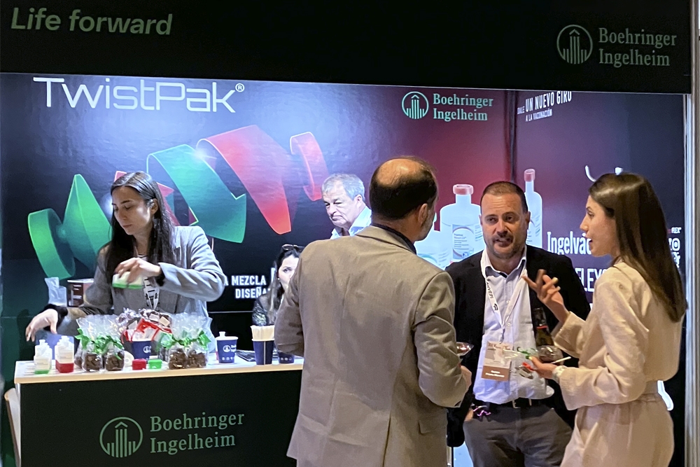 Imagen del equipo de Boehringer Ingelheim en el Foro de la Asociación Nacional de Veterinarios de Porcino Ibérico