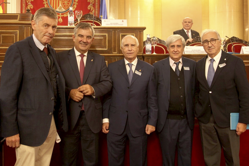 De izq a dcha: José María Eiros, Juan María Vázquez, Arturo Anadón, Juan José Badiola y Francisco Rojo.