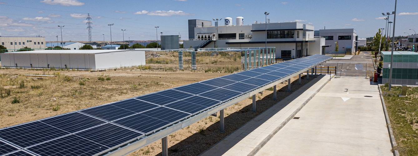 Placas solares de la planta de MSD Animal Health.