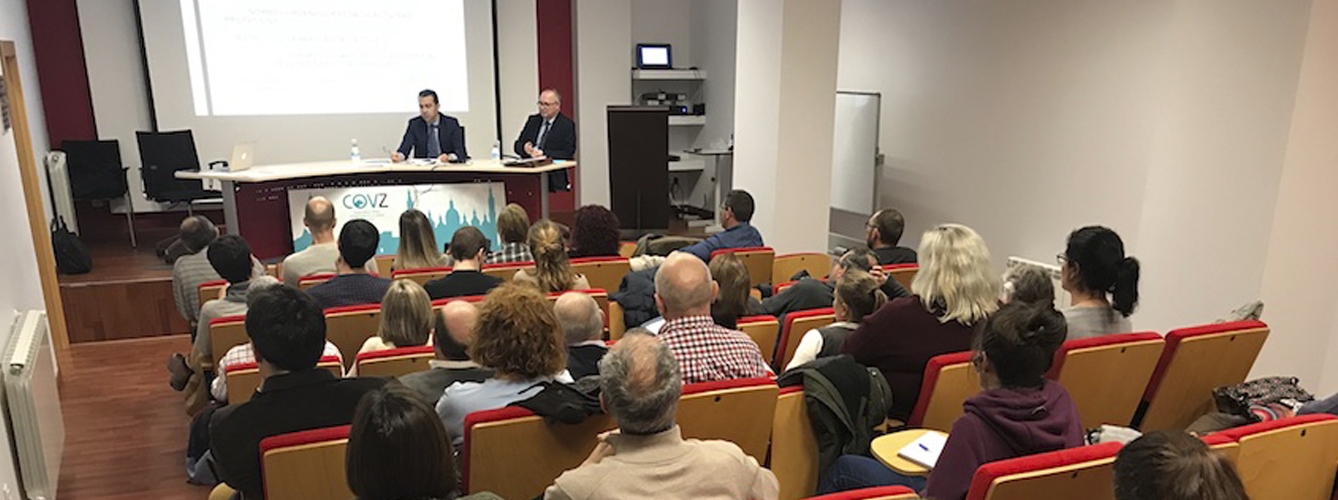 Presentación del nuevo Código Deontológico para el Ejercicio de la Profesión Veterinaria, en el Colegio de Veterinarios de Zaragoza. 