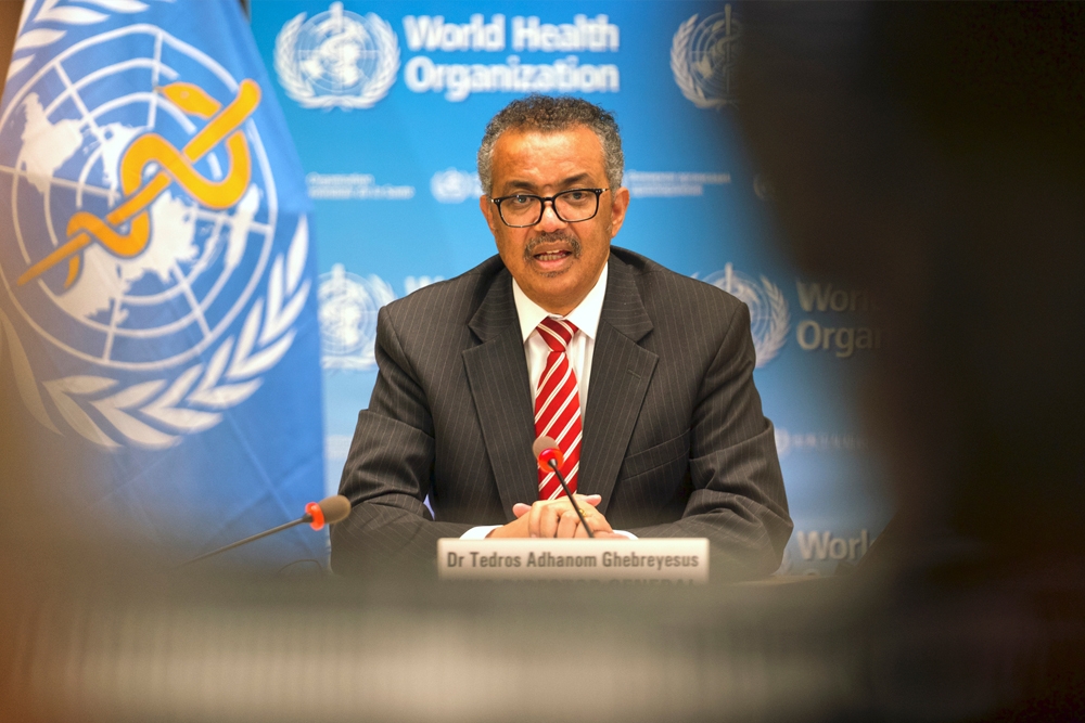 Tedros Adhanom Ghebreysus, director general de la Organización Mundial de la Salud.