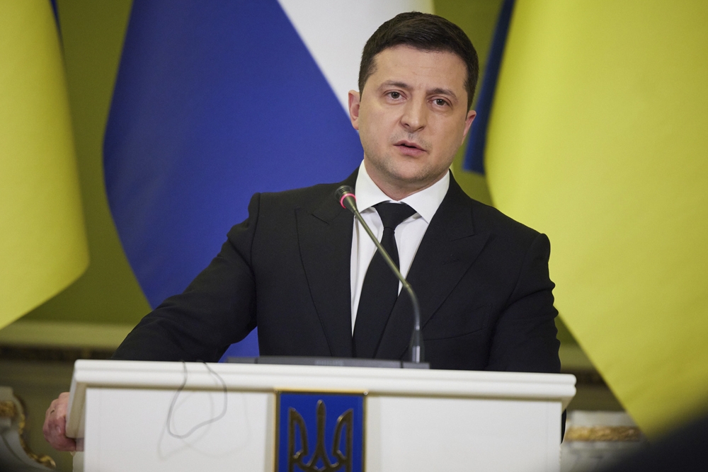 Volodímir Zelensky, presidente de Ucrania. 