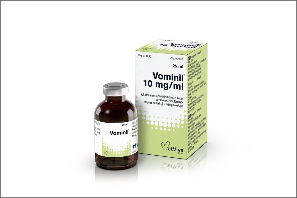 Vominil de Alivira - Laboratorios Karizoo se presenta en prácticos envases de 25 ml.